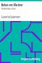 [Gutenberg 28473] • Boken om lille-bror: Ett äktenskaps roman